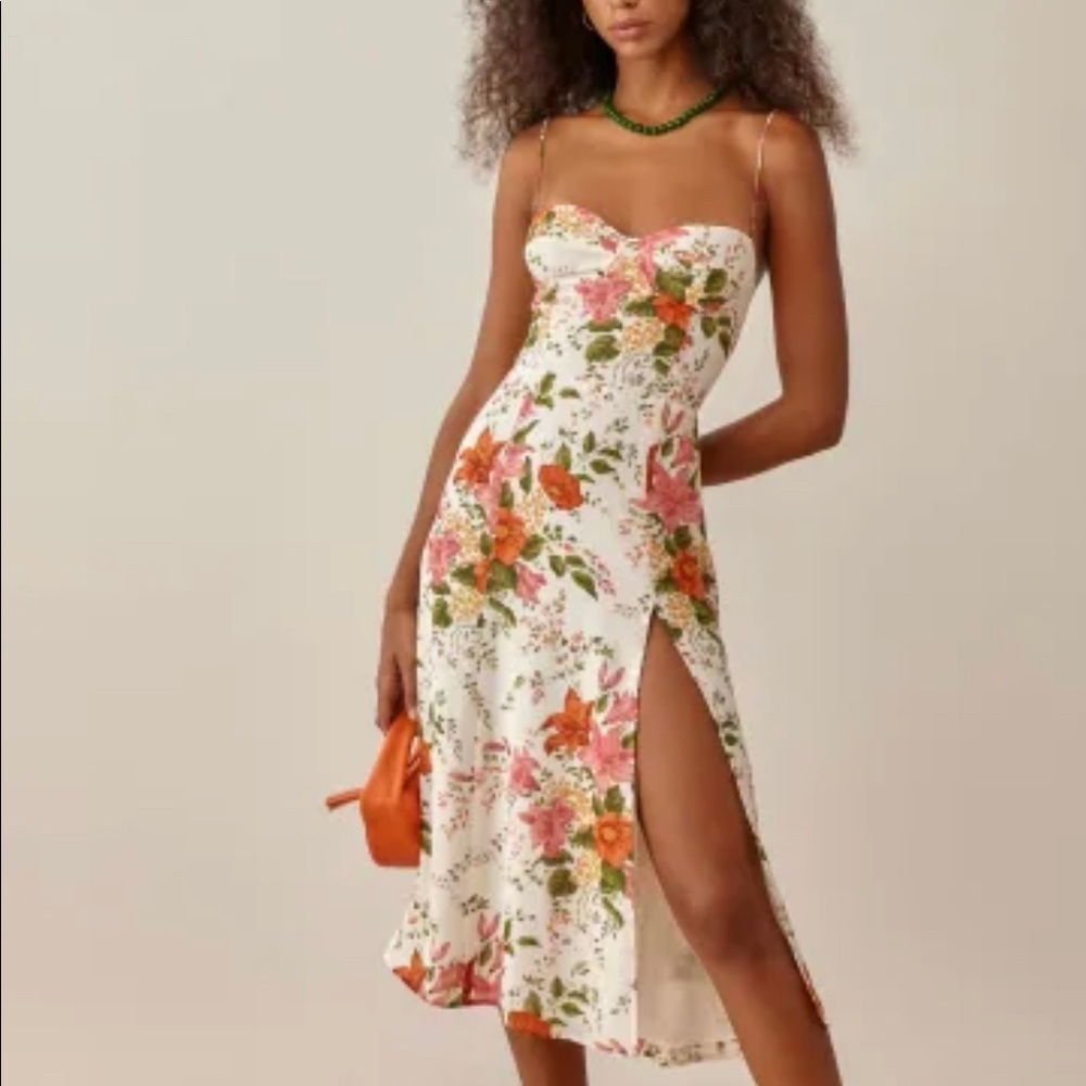 Reformation Juliette Dress - Tropique print, Size 8